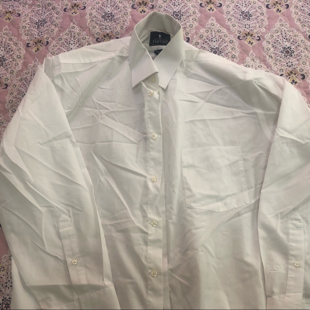 Stafford Tailored Culture Dress Shirt Men’s size 17 32-33